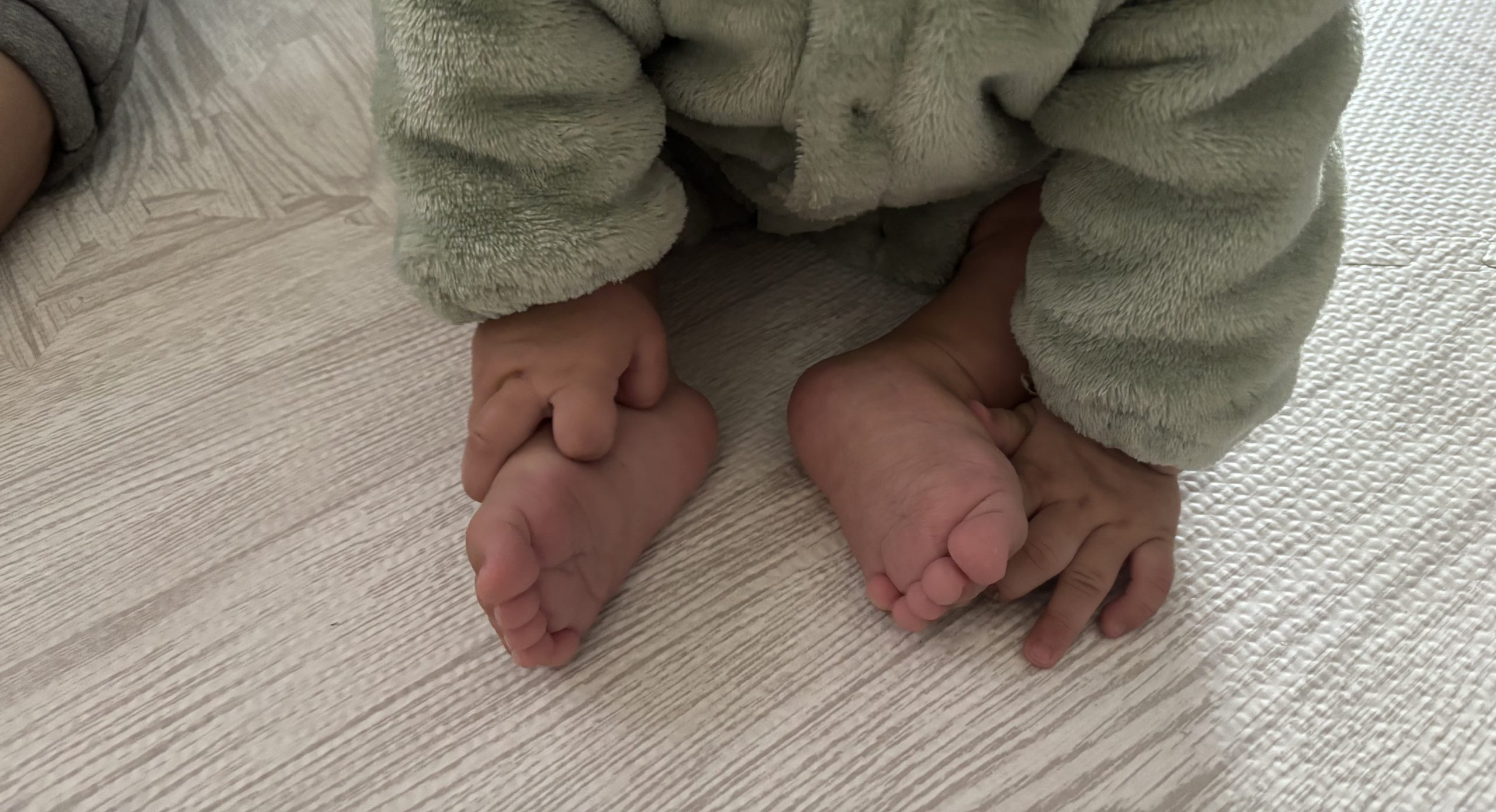 お座りが安定してきた